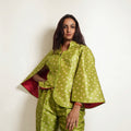 Pista Leher  - Cape with Bell Bottoms