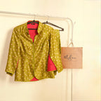 Pista Leher  - Cape with Bell Bottoms