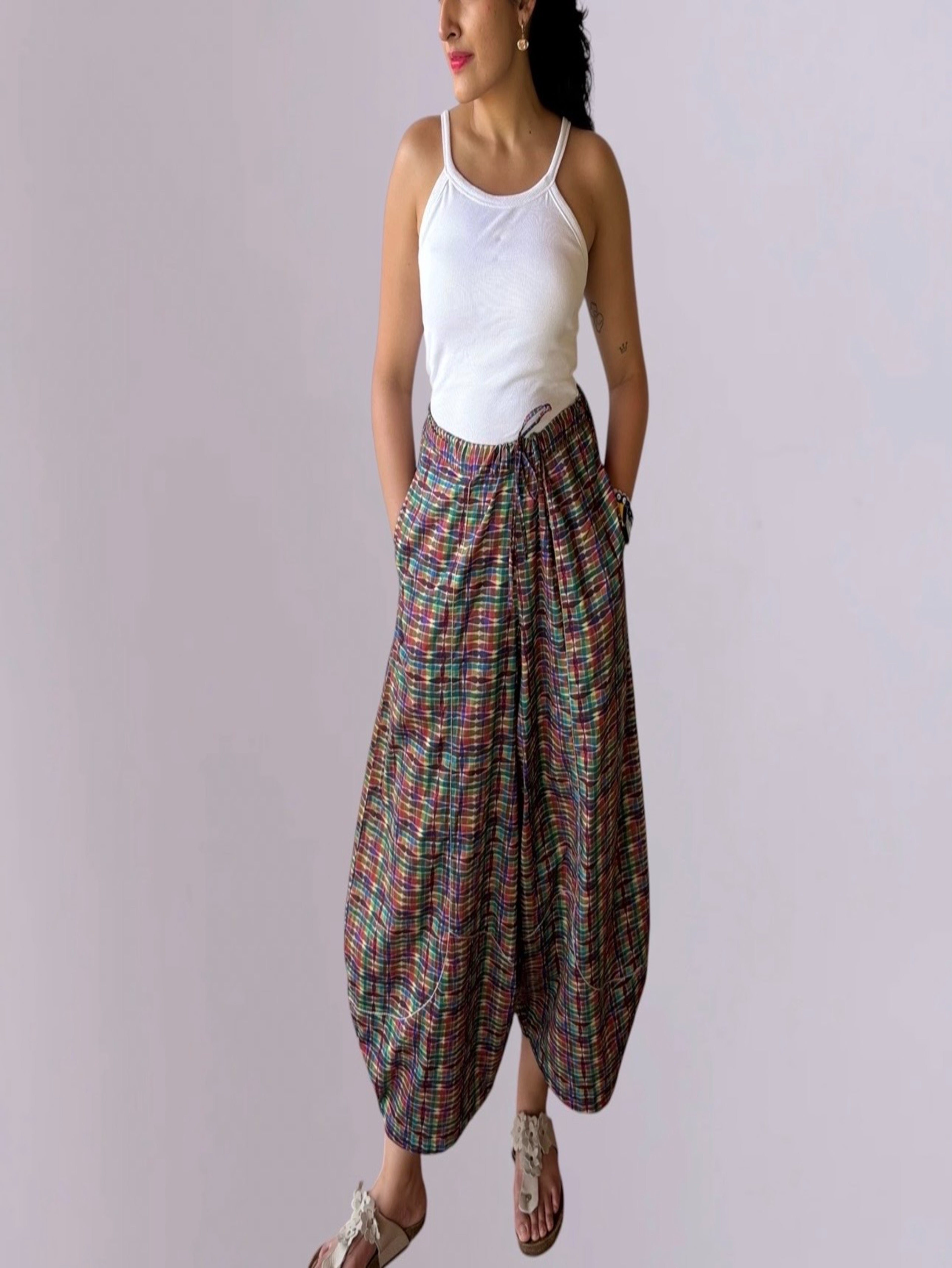 Multi Color  Balloon Pants