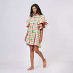 Ruffle Print Dress