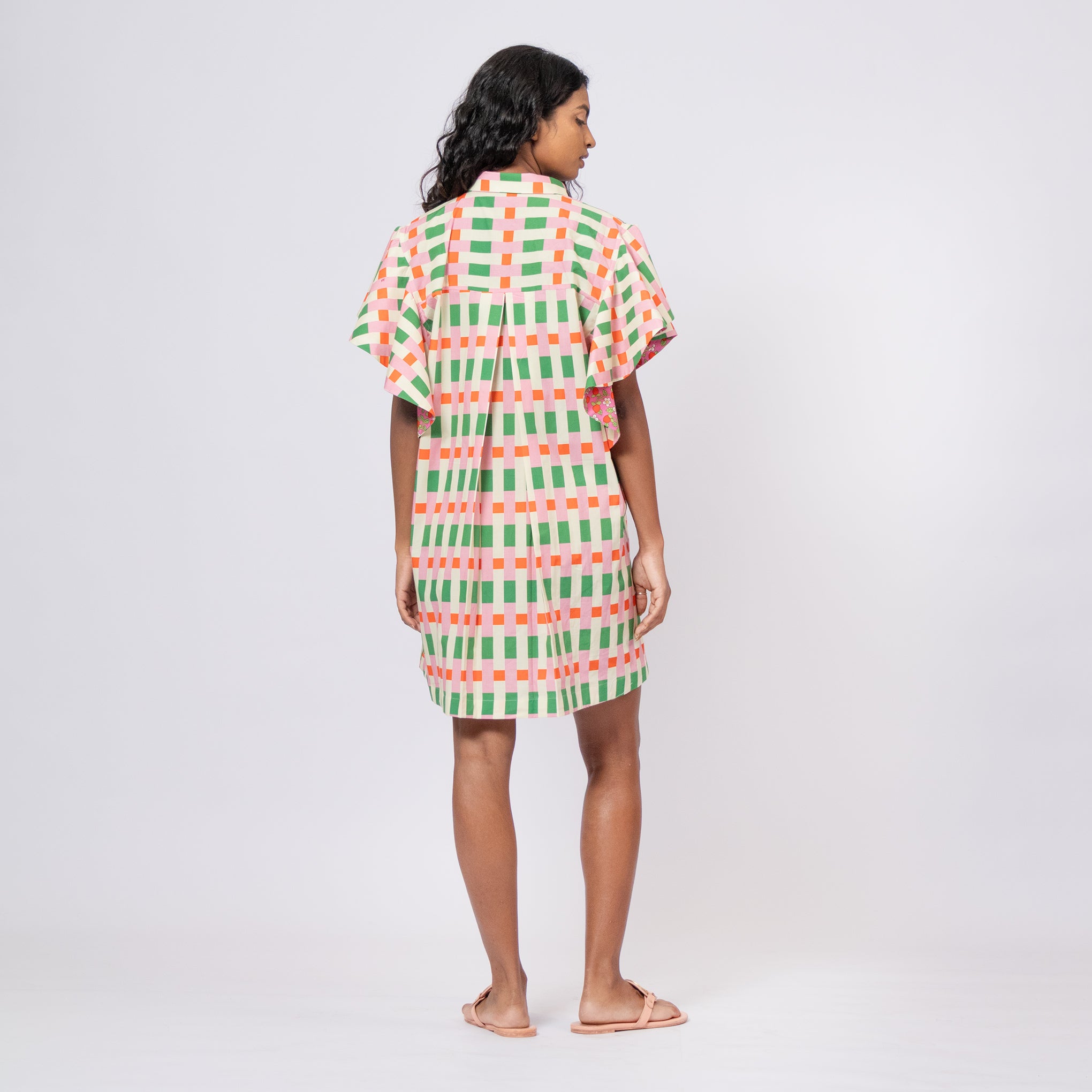 Ruffle Print Dress