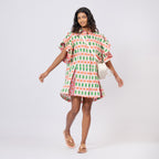 Ruffle Print Dress