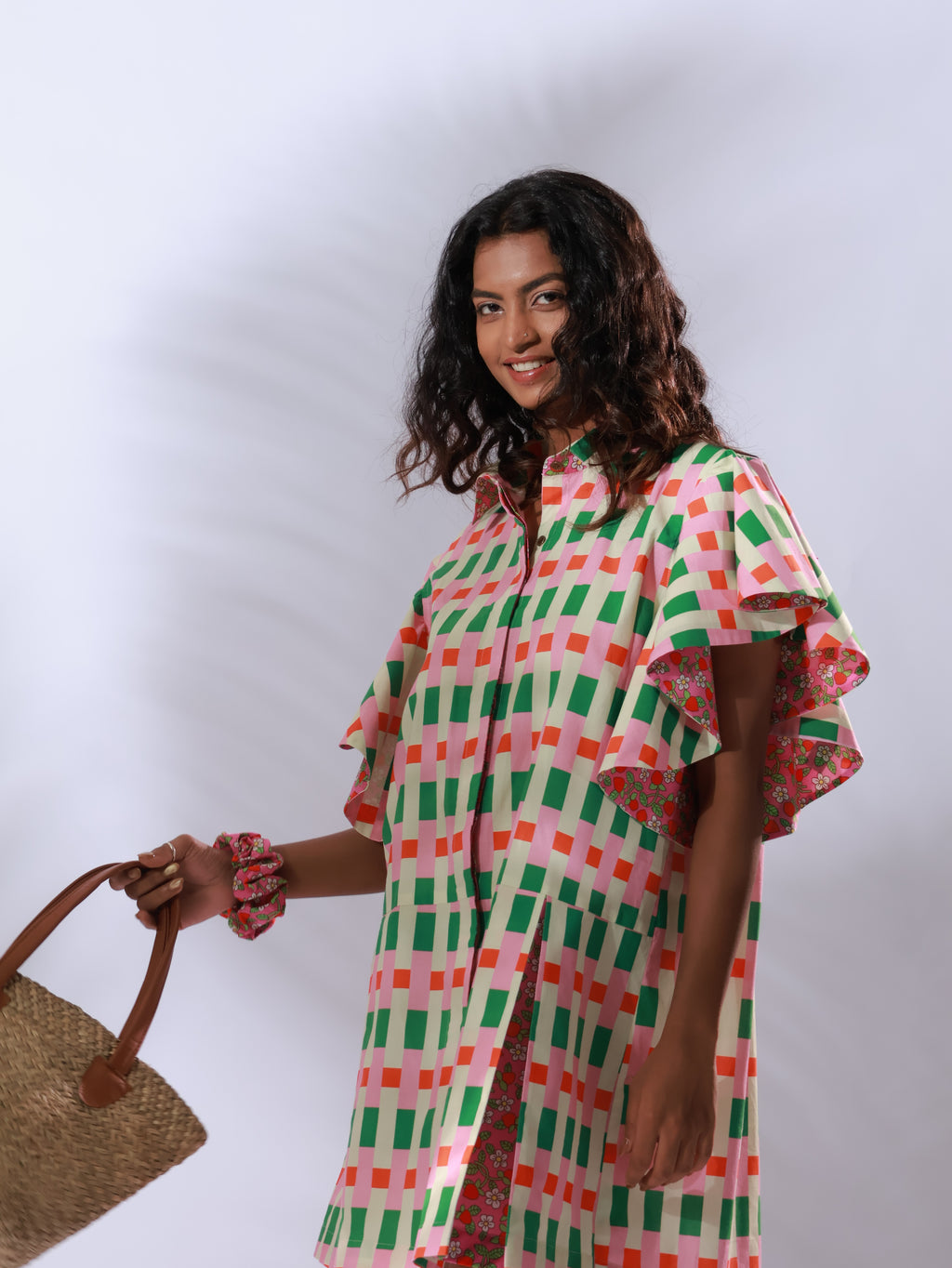 Ruffle Print Dress