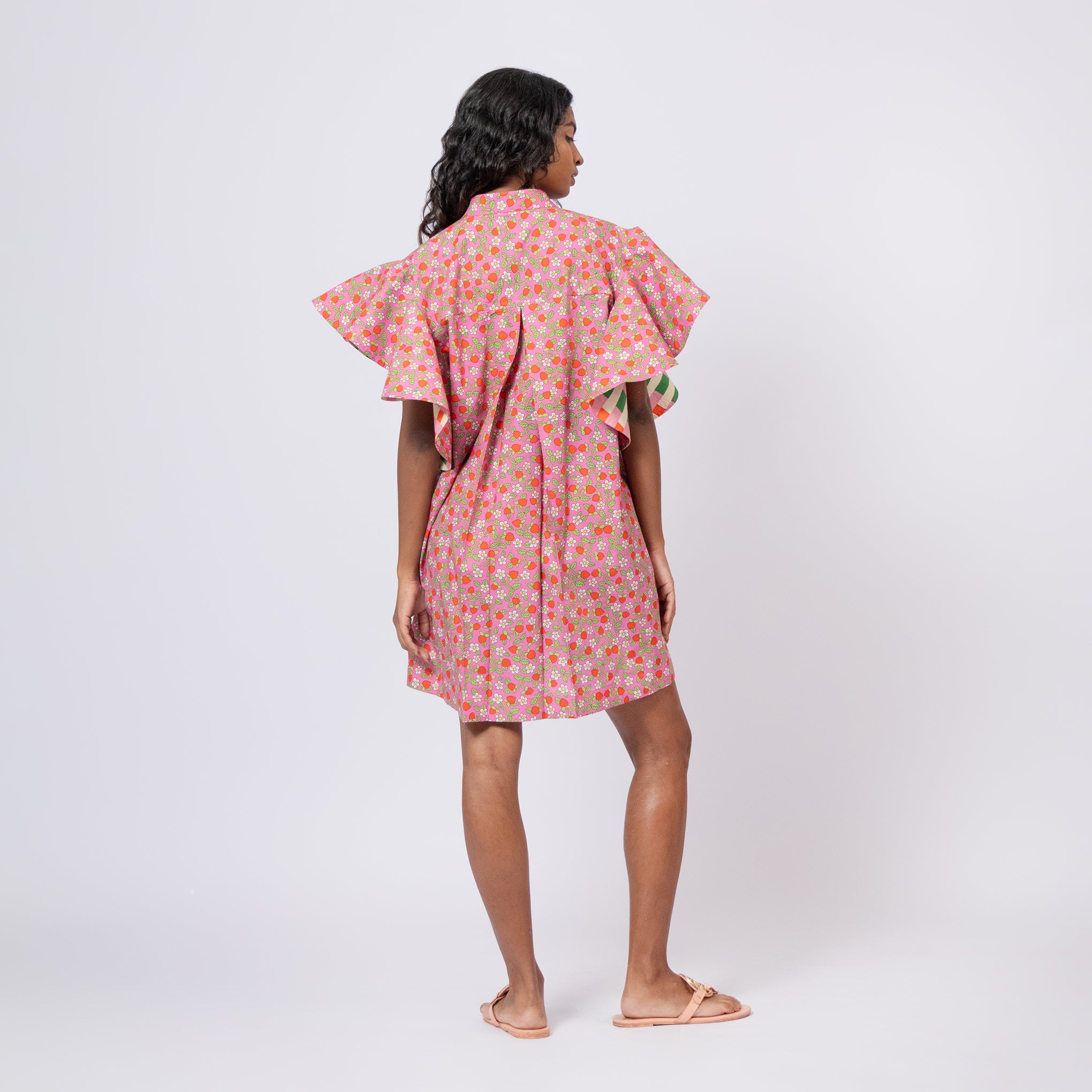 Ruffle Gulabi Dress
