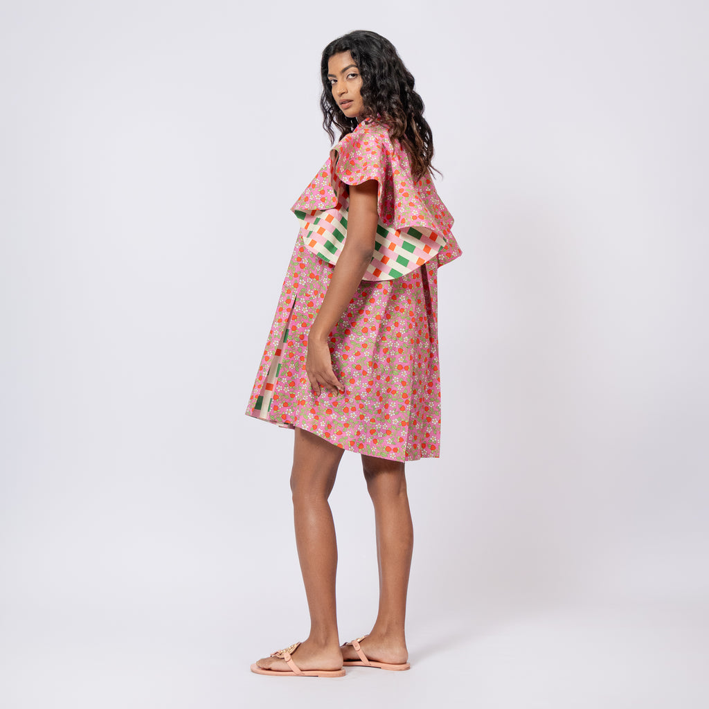 Ruffle Gulabi Dress