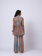 Multi Color sleeveless Co-ord