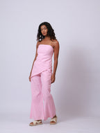 Pink and White Ghingham Co-ord