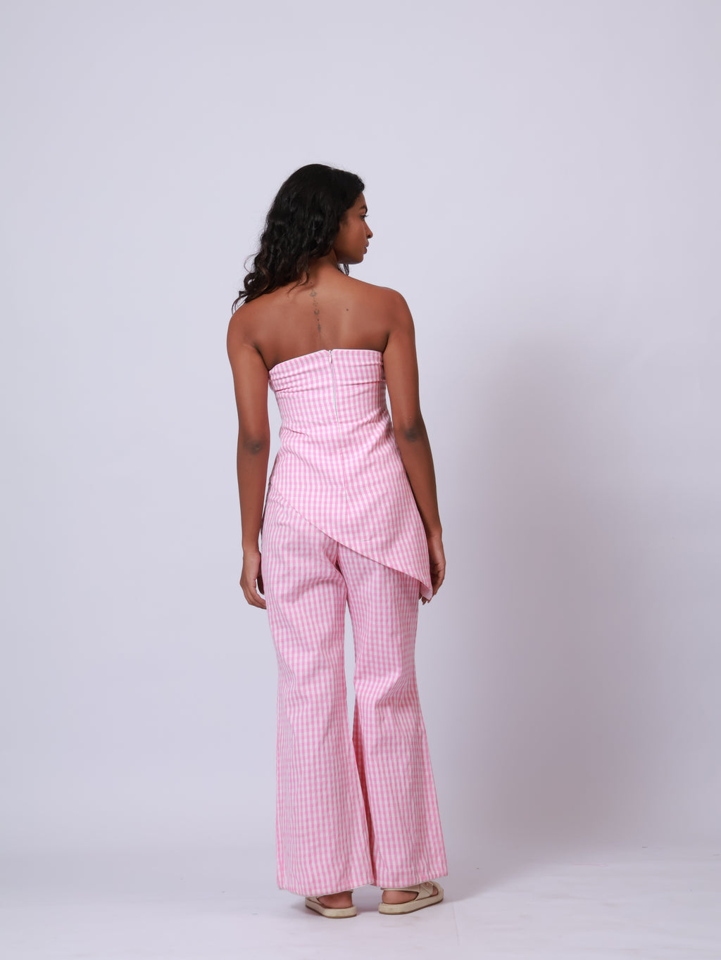 Pink and White Ghingham Co-ord