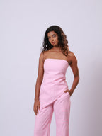 Pink and White Ghingham Co-ord