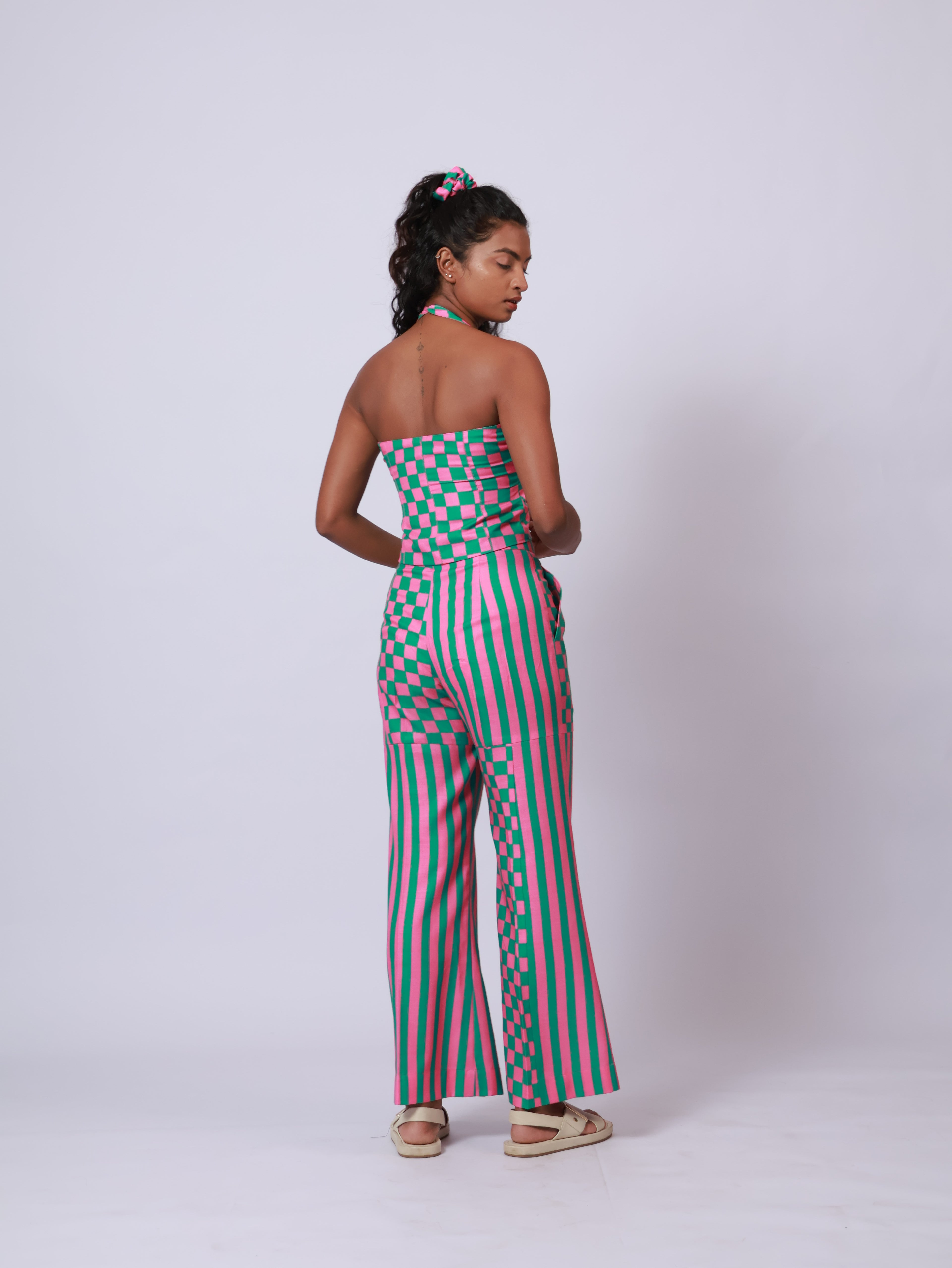 Pink and green Pants
