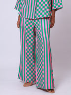 Pink and Green Full sleeves Co-ord