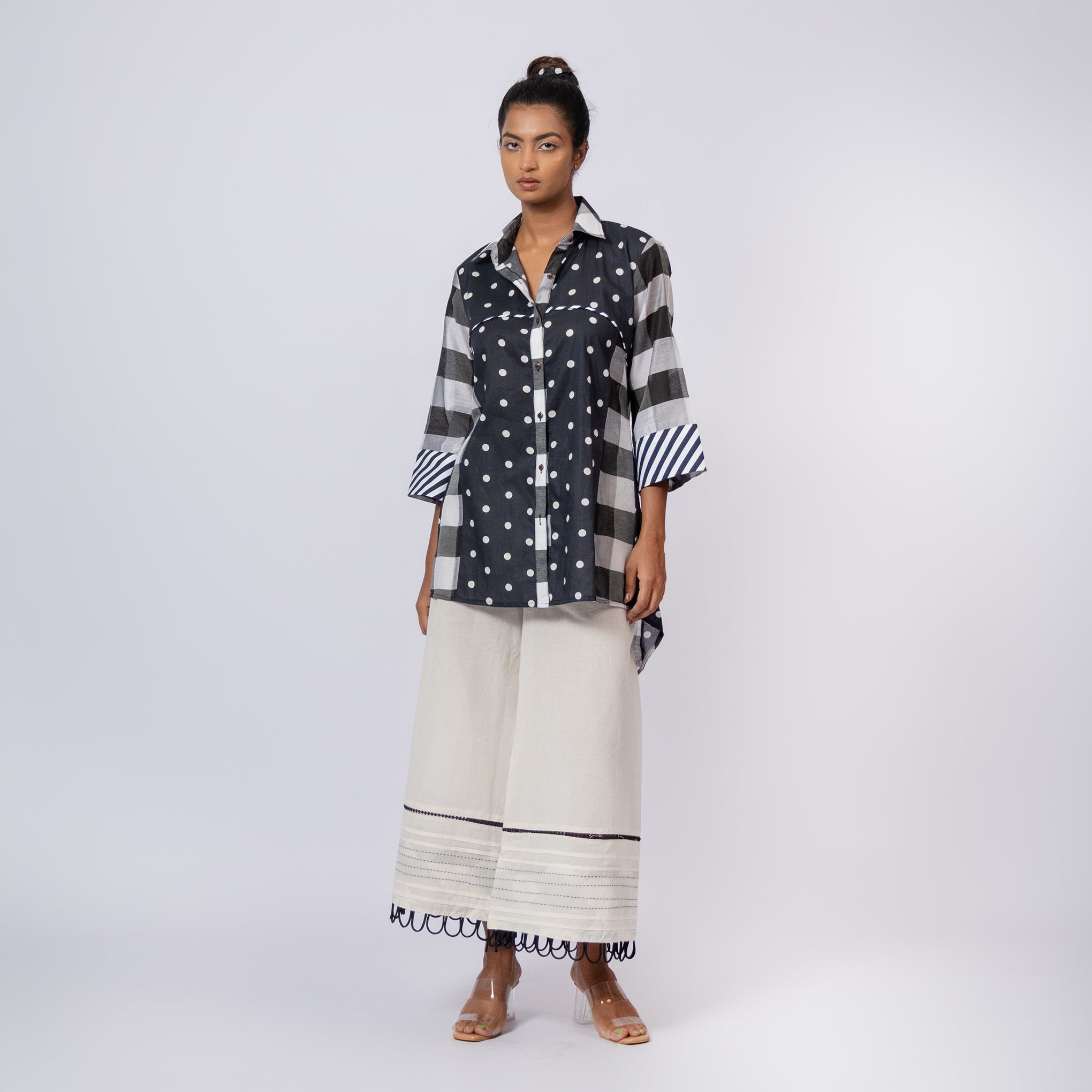Chanderi Dot Set