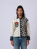 Pocket Full of flowers on white