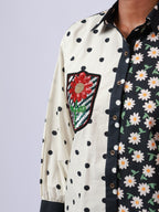 Pocket Full of flowers on white