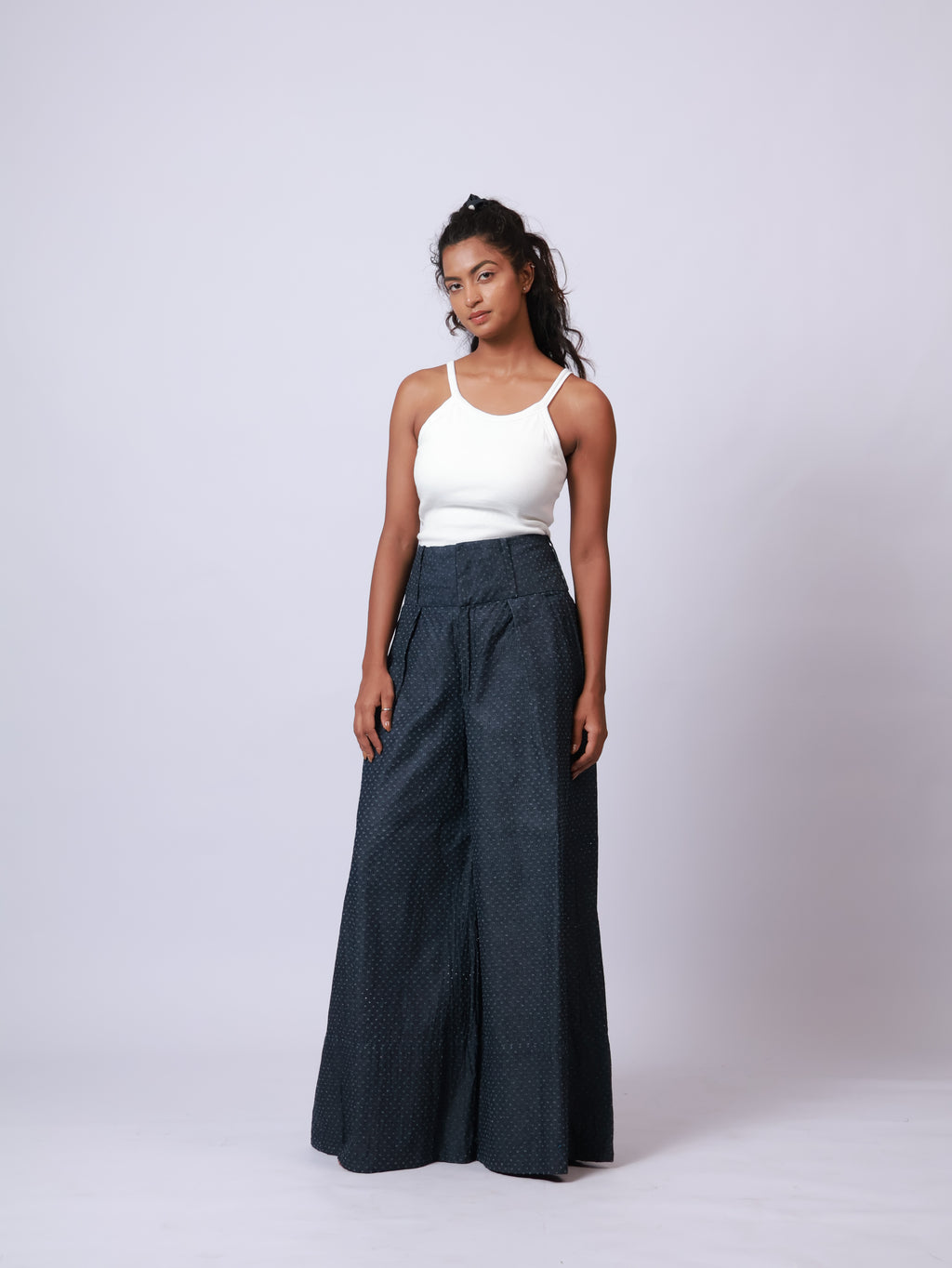 Denim Flowy Pants