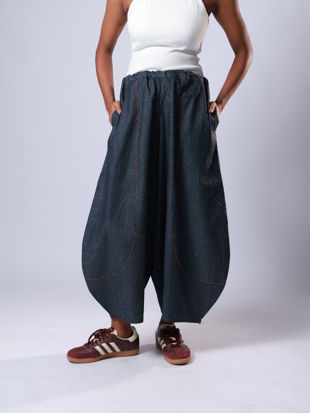 Denim Balloon Pants