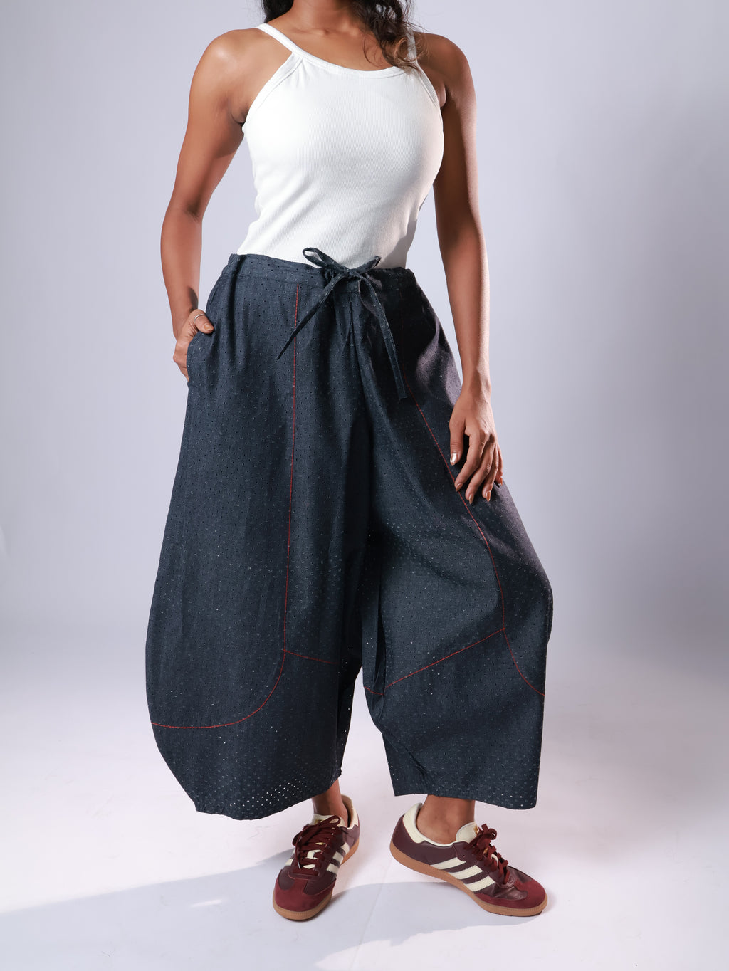 Denim Balloon Pants