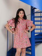 Ruffle Gulabi Dress