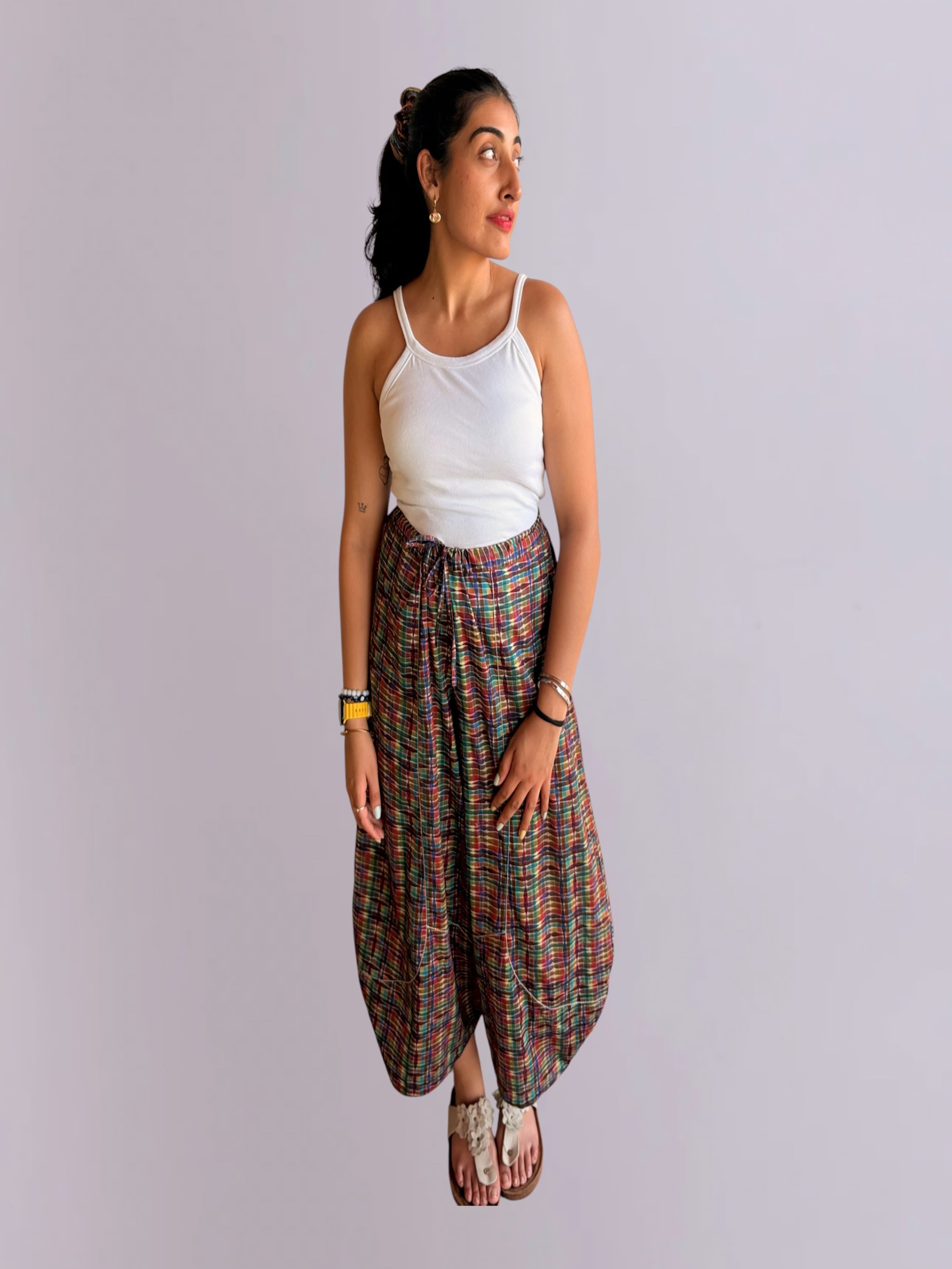 Multi Color  Balloon Pants