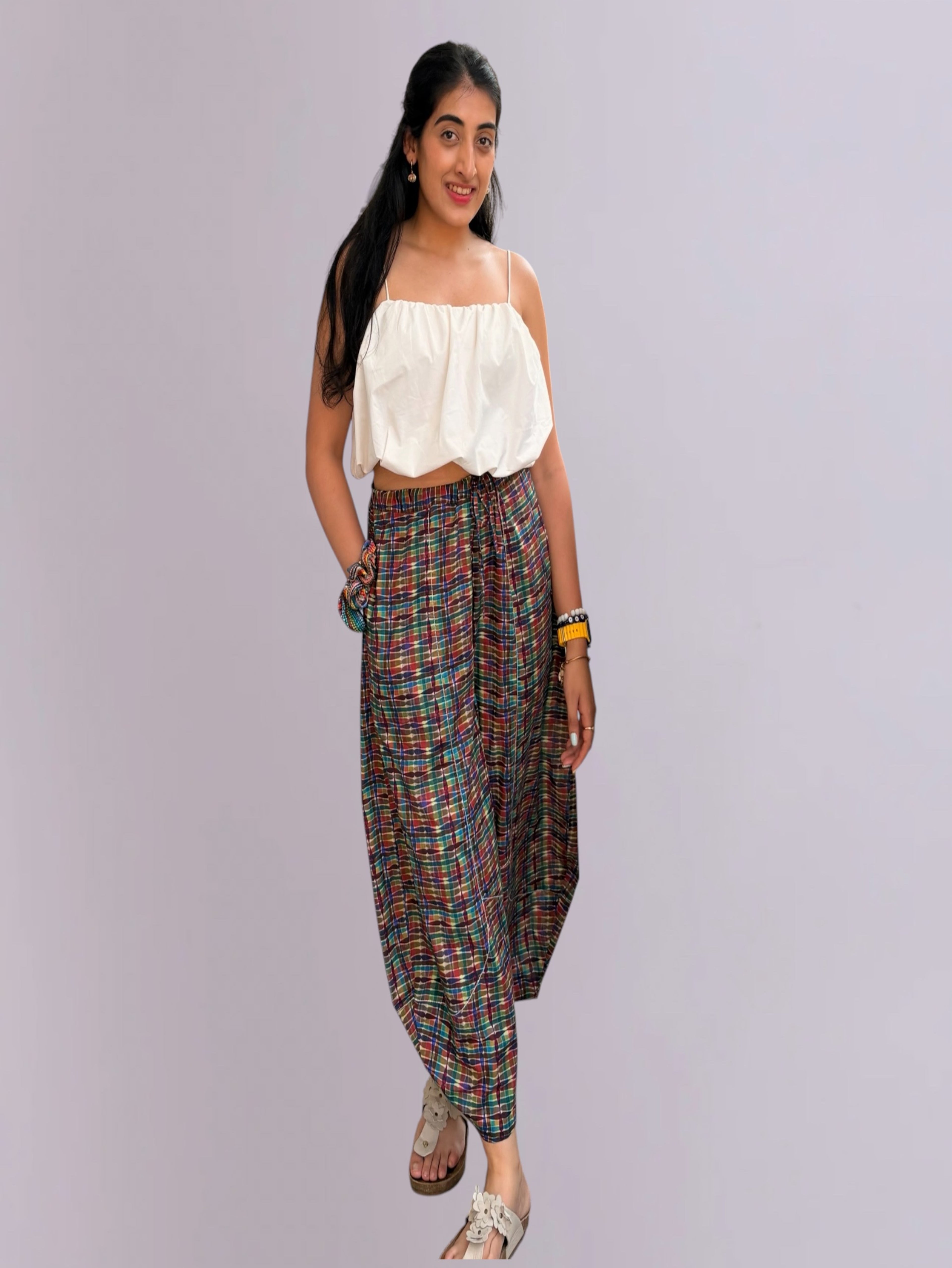 Multi Color  Balloon Pants