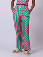Pink and green Pants