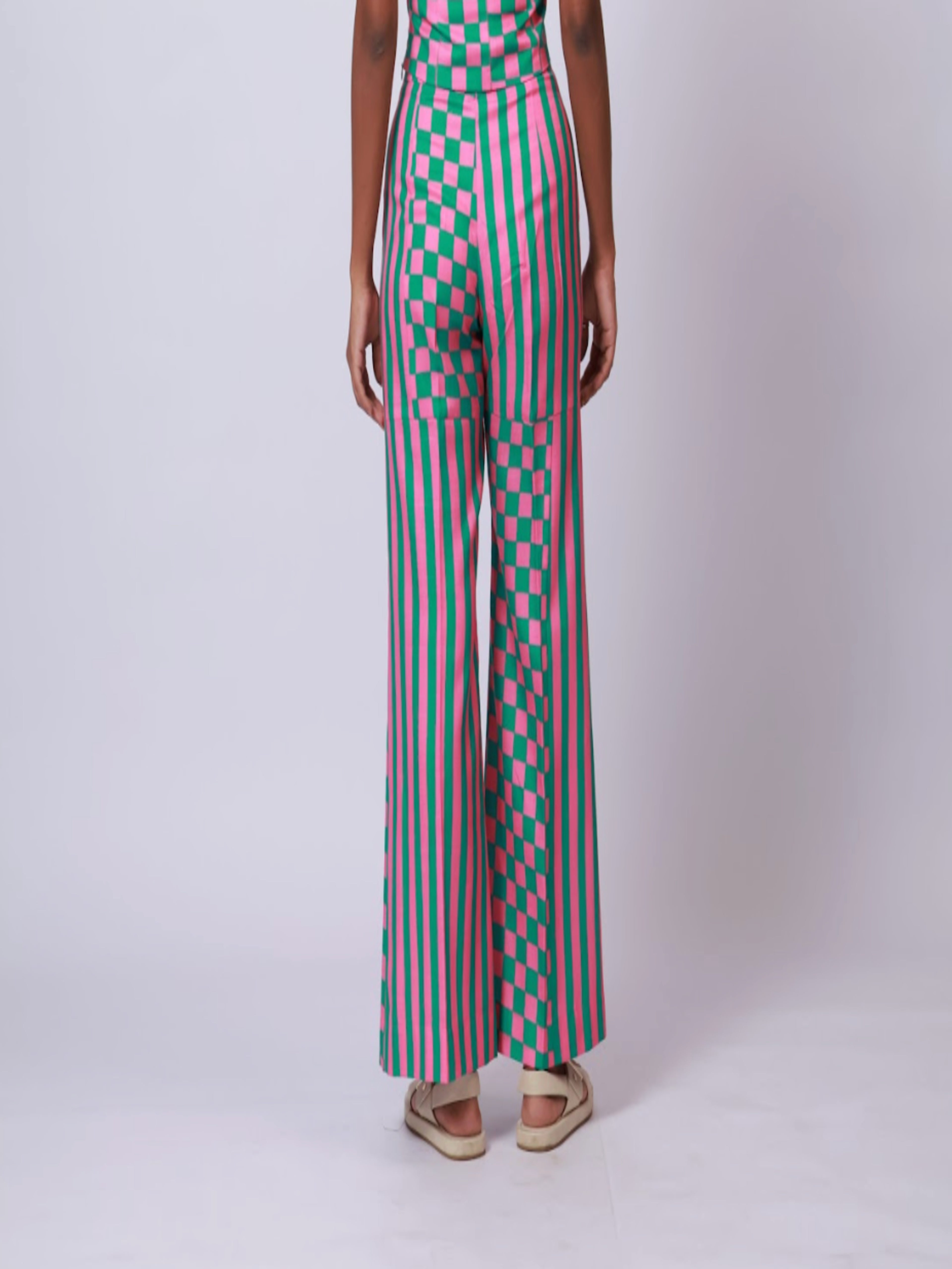 Pink and green Pants